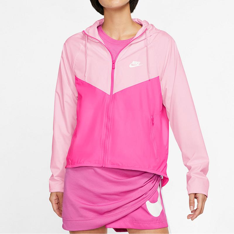 Nike Куртки Женские Розовые С Капюшоном Умеренные Другие BV3940-664