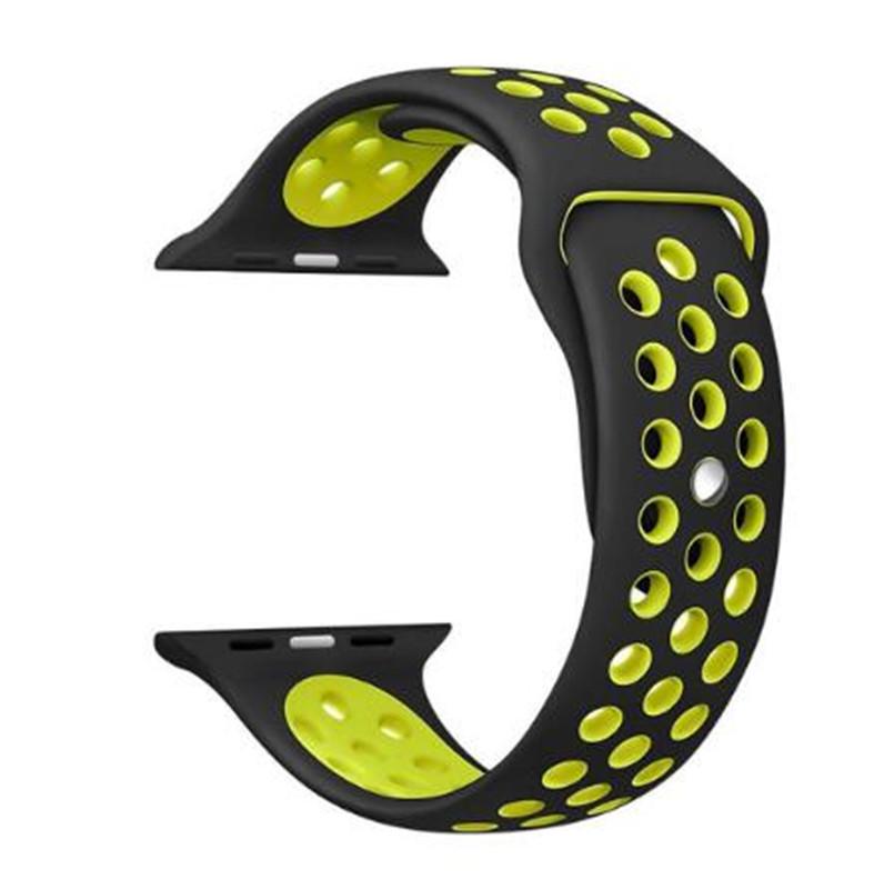 Спортивный ремешок для Apple Watch Ultra 2, 9, 8, 7, 6 SE 5, 4, 3, 2, 1, 49 мм, 38 мм, резиновый ремешок для Iwatch 4, 3, 40 мм, 44 мм, 41 мм, 42 мм, 45 мм