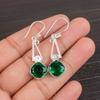 Chrome Diopside Gemstone 925 Sterling Silver Jewelry Handmade Earrings 1.90" EE-46-8