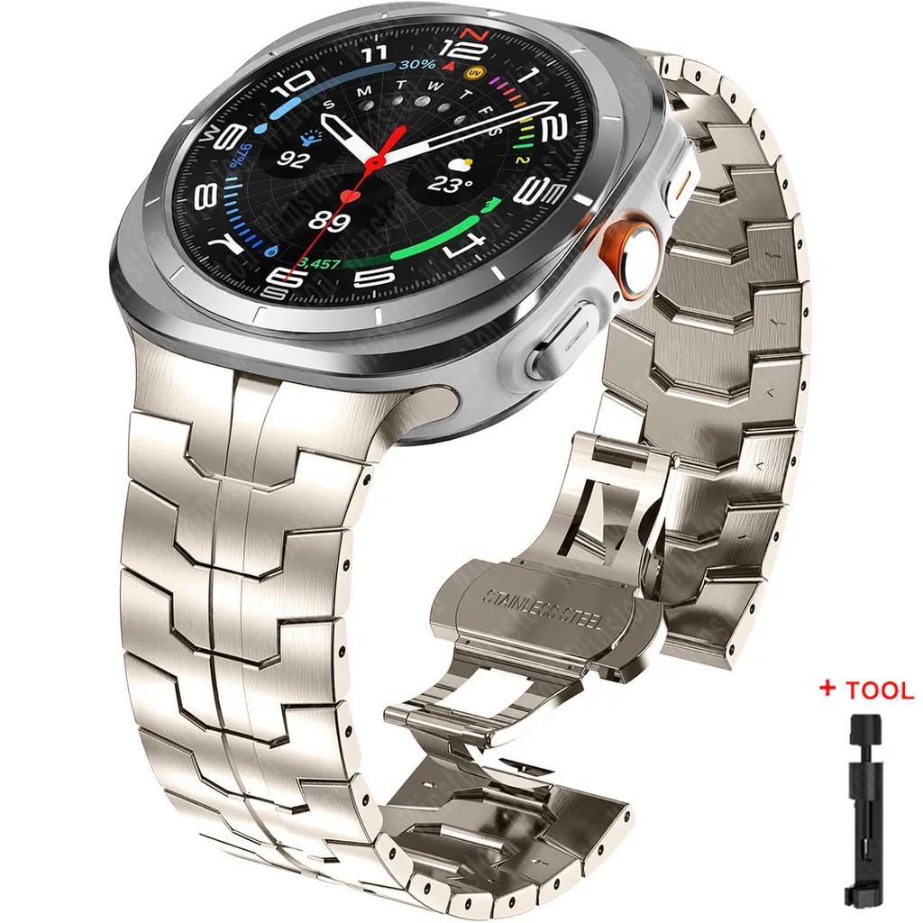 Stainless Steel Metal Bracelet for Samsung Galaxy Watch Ultra 47mm Band for samsung ultra 7 Galaxy Ultra 47MM Wrist Strap Correa