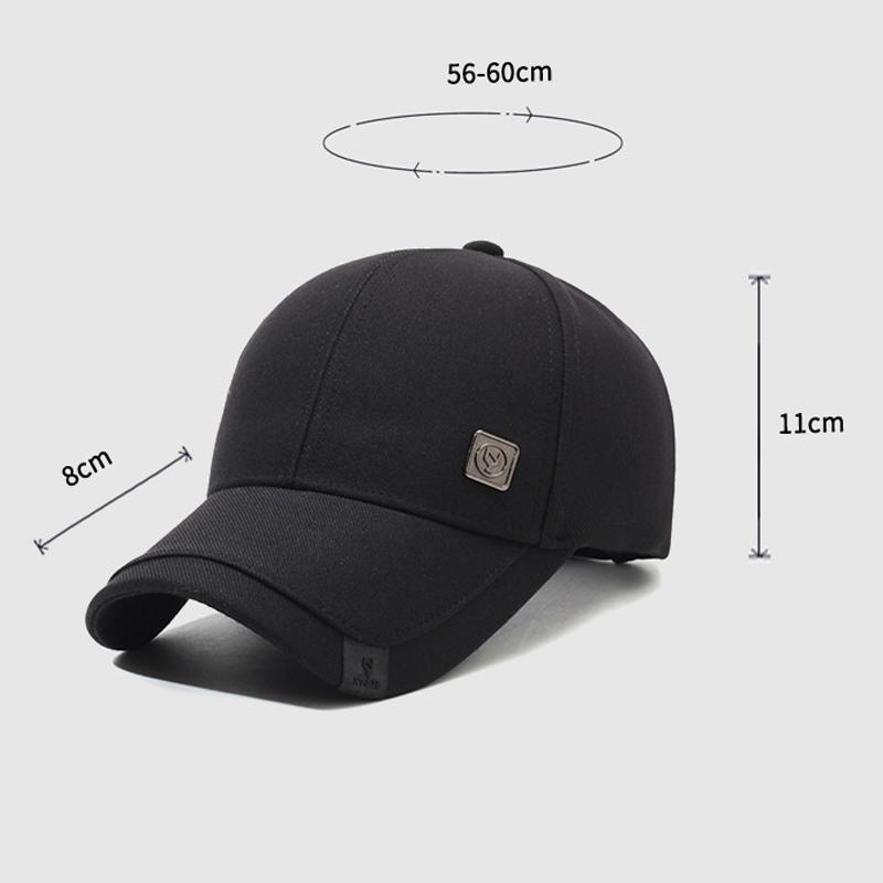 Spring Autumn Cap Men's Middle-Aged and Elderly Iron Standard Baseball Cap Peaked Cap Outdoor Sun Hat