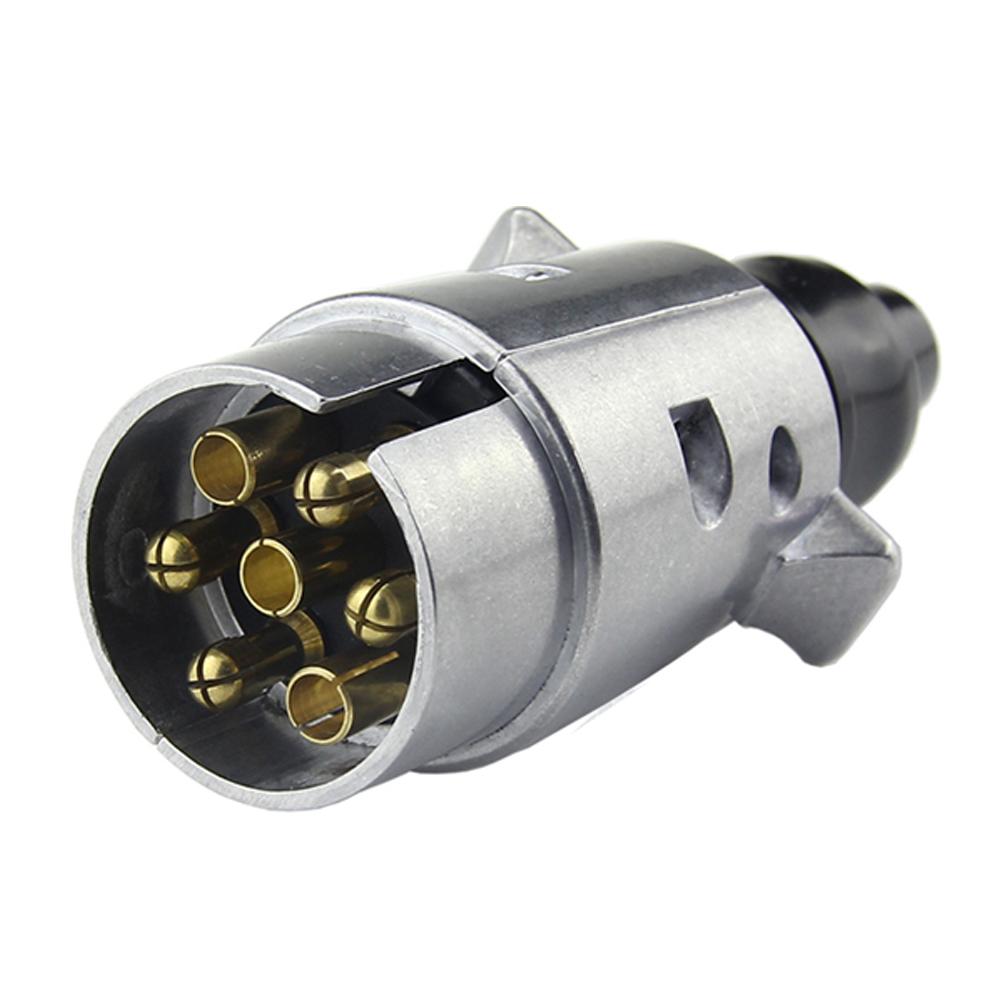 2 шт./компл., 12 В, 7-контактный разъем для прицепа, набор розеток, резиновое уплотнение, соединительный разъем для прицепа автомобиля, вилка европейского стандарта, прочные прицепы
