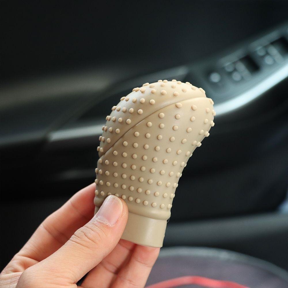Universal Handball Car Gearshift Head Protector Handbrake Case Gear Shift Knob Cover Silicone