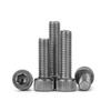 5/10PCS TA2 Pure Titanium Screws Titanium Cup Head Knurled Cylindrical Head Hexagon Socket Bolt Screw Screw M3 M4 M5 M6 M8
