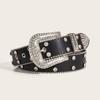 Rhinestone Belt Men'S Diamond Flash Diamond Hip Hop Punk Personality Belt