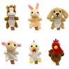 Role Play Animal Hand Puppet Farm Animal Puppets Plush Toy Cloth Doll Finger Puppet For Children