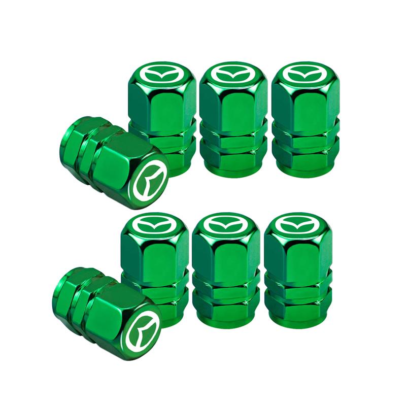 4/8Pcs Car Wheel Tire Valve Stem Cover Dustproof Cap Accessories For Mazda 2 3 6 5 Atenza CX3 CX5 MX5 CX7 Axela CX30 CX90 CX60 C J0