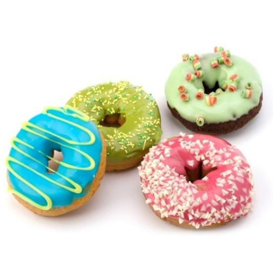 Yousheng 3Pcs/Set Doughnut Mold Round/Heart/Flower Shaped Food Grade DIY PP Dessert Fondant Cake Cutter Maker Mould Baking Tools