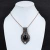 Black Tourmaline Pendant Gemstone Jewelry, 999 Copper Wire Wrapped Pendant, Handmade Amazing Pendant Jewelry