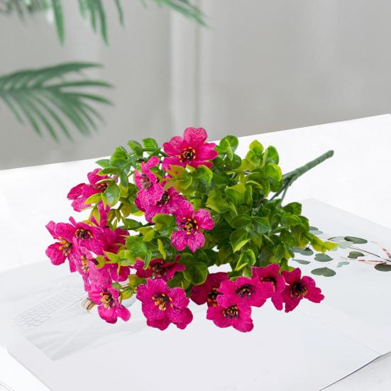 1 букет, садовый искусственный цветок, реалистичный вид, яркий цвет, простой в уходе, имитация фиолетового цветка, искусственное растение