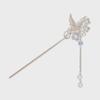 Элегантная заколка-бабочка с жемчужной кисточкой для ханьфу
