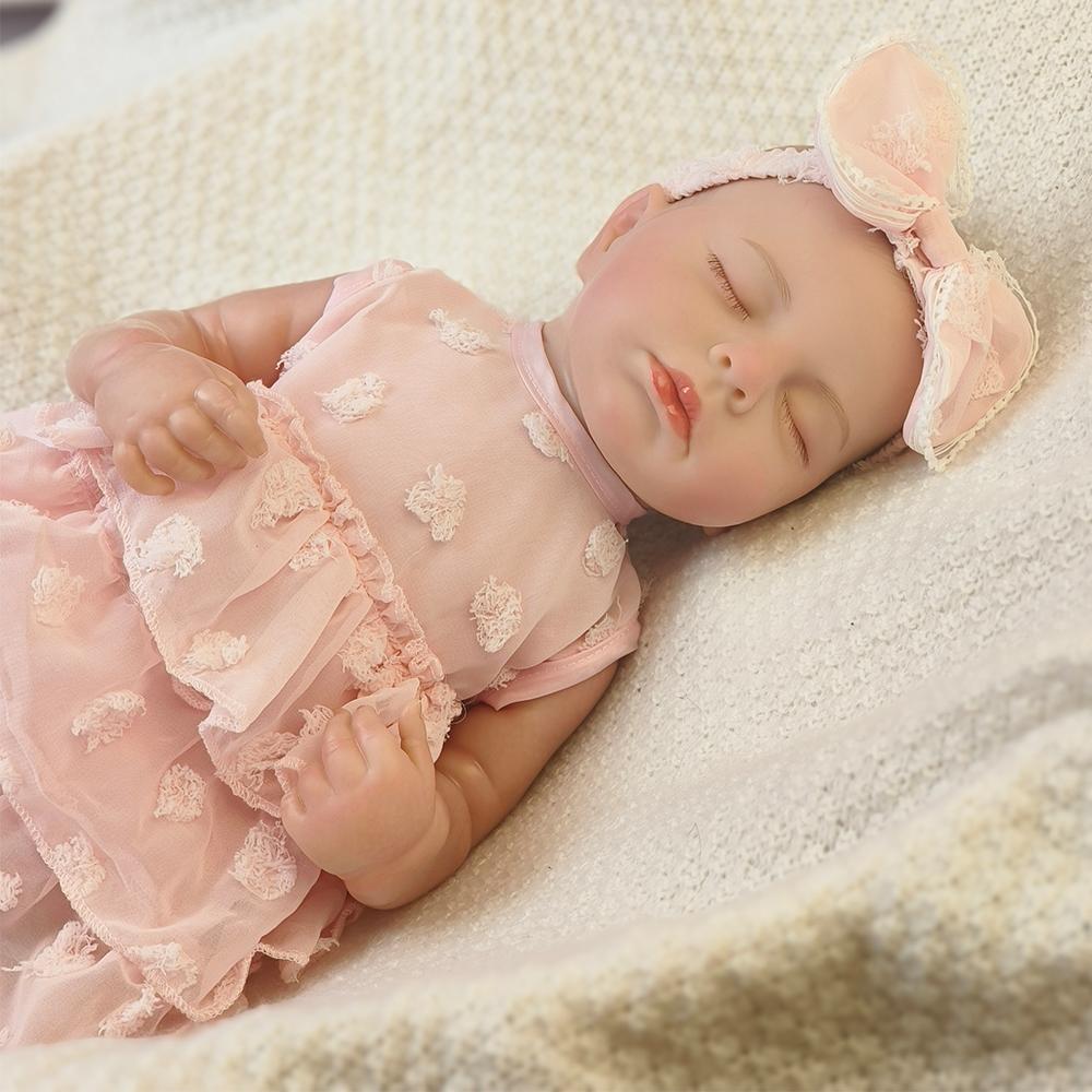 48 см новорожденная кукла LOULOU Reborn мягкая силиконовая гибкая 3D кожа тон с видимыми венами расписанные вручную волосы кукла игрушка