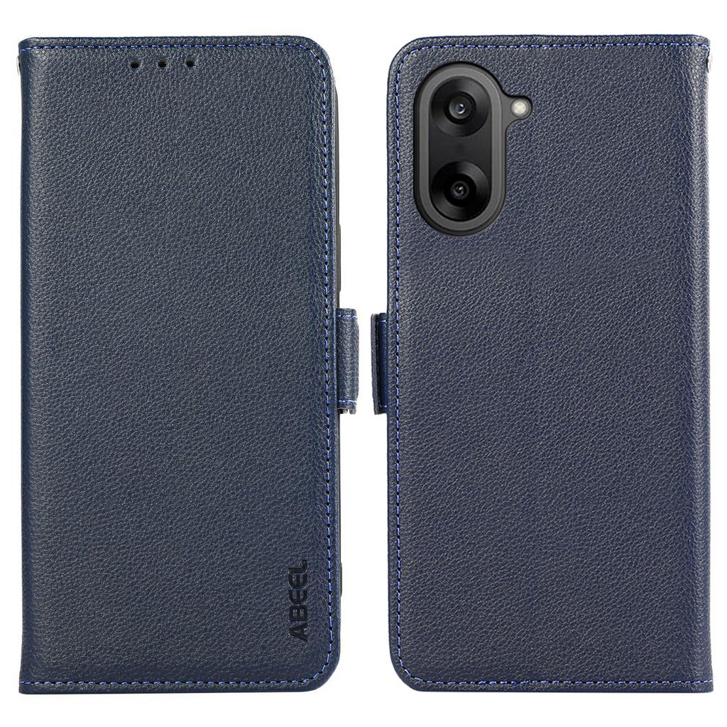 ABEEL Чехол для OnePlus Nord CE5 5G с текстурой личи, кожаный, с блокировкой RFID