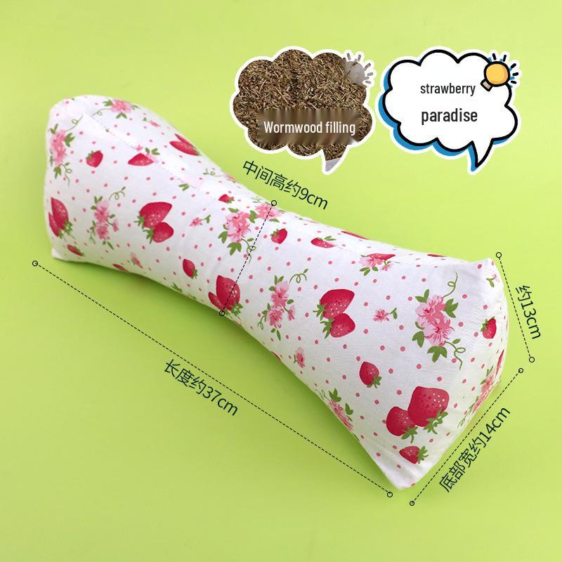 Triangular Buckwheat Neck and Lumbar Support All-Cotton Mugwort Pillow