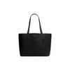 COACH Cameron 34 Solid Color Embossed Logo Snap Pebbled Leather Tote Bag Tote Bag Shopping Bag Hand Shoulder Bag Large Women's Black