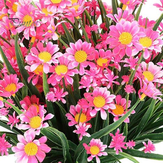 Искусственный цветок, устойчивый к ультрафиолетовому излучению, легкий уход, длинный стебель, зелень, кустарник, растение, искусственный кладбищенский цветок, декор для фермерского дома