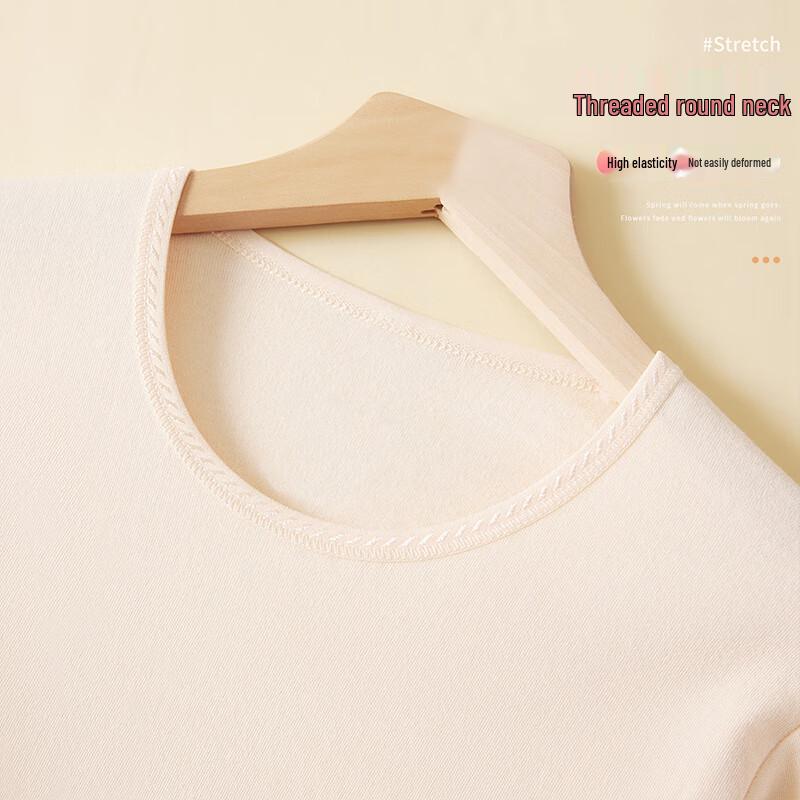 Langsha Women's Pure Cotton 5A Anti-Bacterial Thermal Base Layer Top