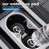 For Mazda 2Pcs Car Interior Leather Coaster Anti-noise Water Cup Pad 2 3 5 6 Axela Atenza Speed 6 CX3 CX4 CX5 CX7 CX8 CX9 MS g1