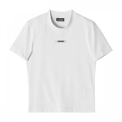 JacquemuS 241jS133 2031 100 Le GloSS Логотип Женская футболка с коротким рукавом