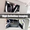 Car Sun Visor Vanity Mirror Stainless Steel Auto Makeup Mirror Unbreakable Rear View Sun Shading Cosmetic Mirror