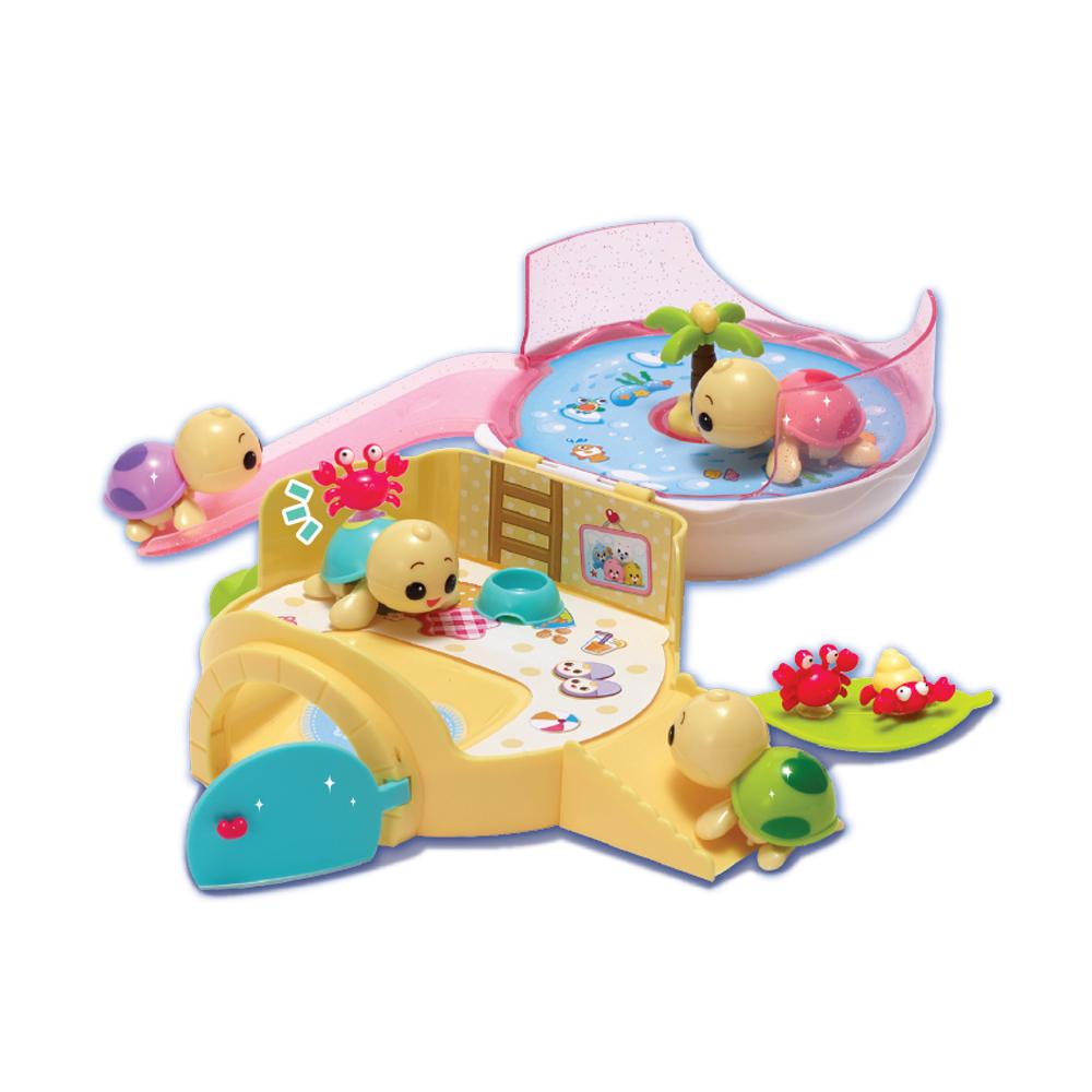 [toytron] Haap Wobbling Baby Turtle Kkomuli's Interactive House Playset