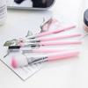 5 Makeup Brush Set Pink Beginner Eyeshadow Brush Eyebrow Brush Blush Mascara Brush Makeup Brush 5 Sets