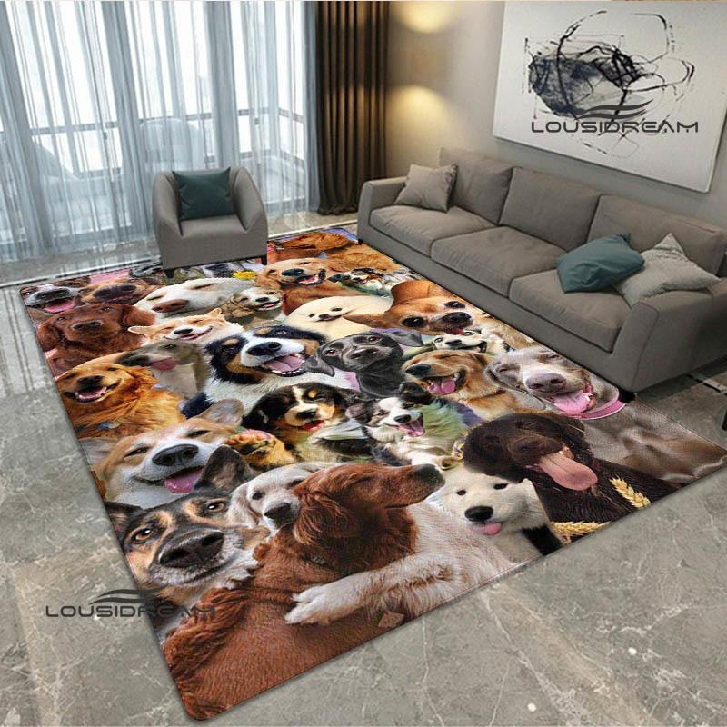 3D Cute dog printed carpet kitchen mats Non -slip carpet outdoor carpets area rug bedroom decor pink room decor birthday gift