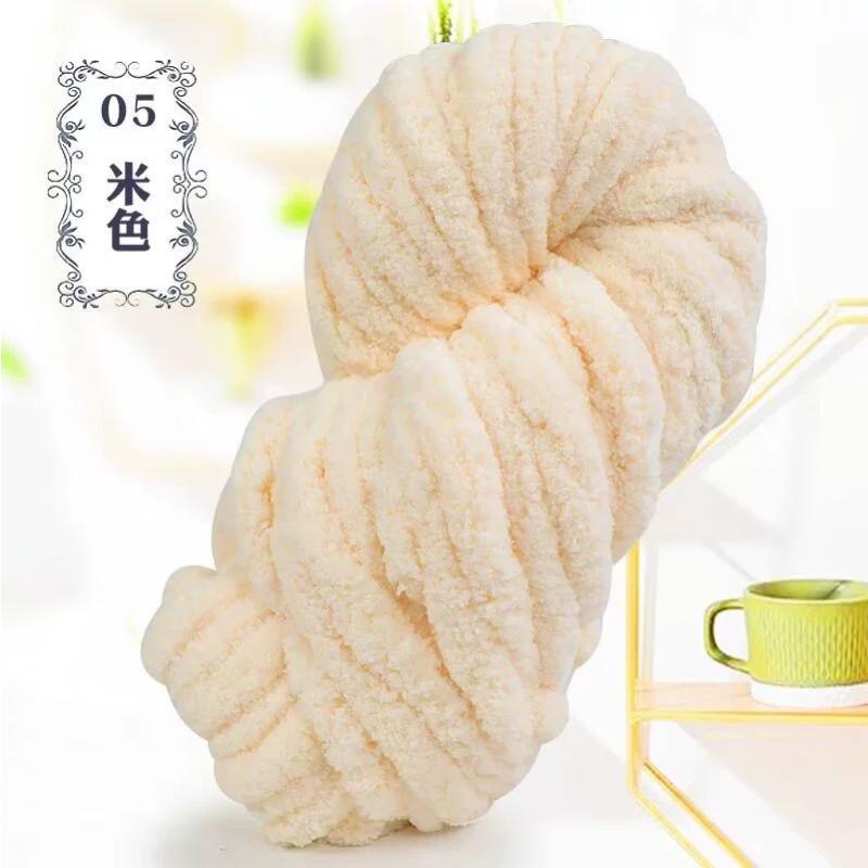 Толстая пряжа из микрофибры (chenille) для пледов, супермягкая и пушистая, гигантская полиэстеровая пряжа в стиле chenille для проектов домашнего декора