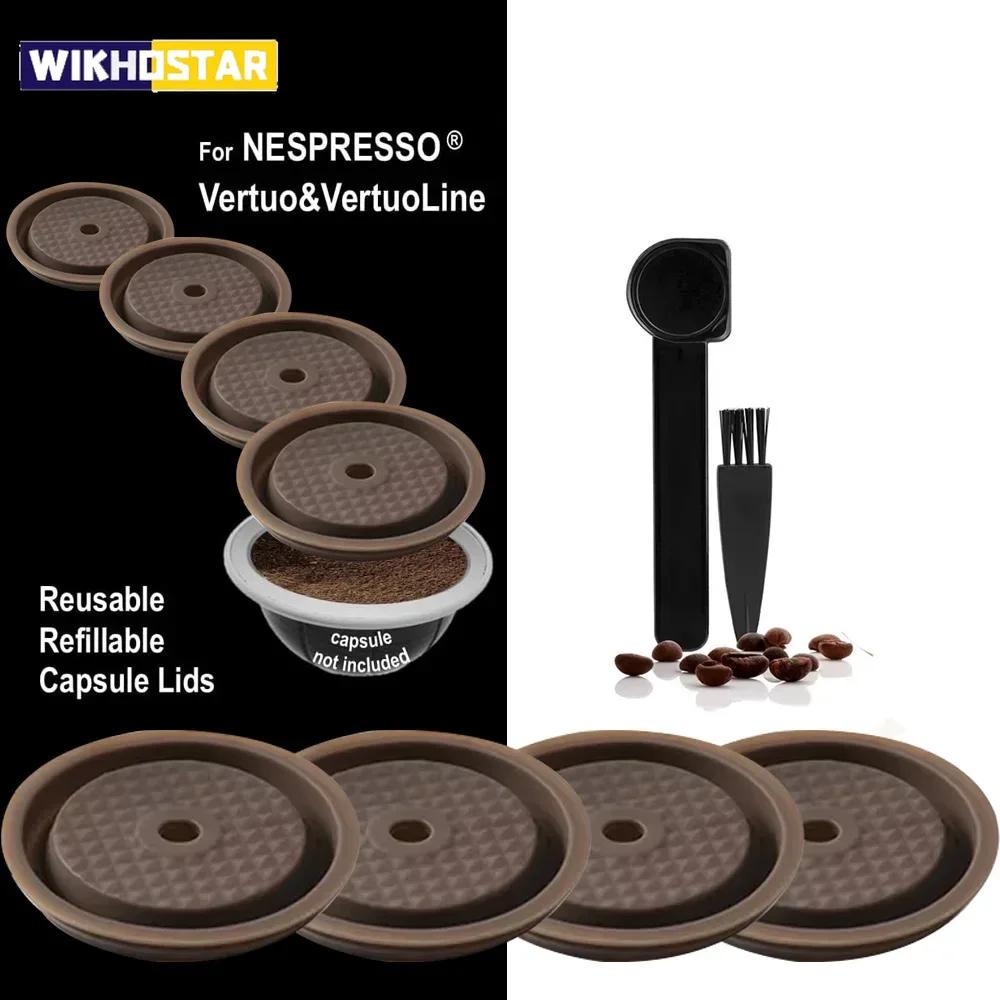 Многоразовая капсула Nespresso Vertuo Многоразовая крышка для капсулы Силиконовая крышка Многоразовые капсулы Nespresso для Nespresso Vertuoline & Vertuo
