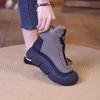 Новые плюшевые нескользящие короткие ботинки женские зимние на толстой подошве теплые хлопковые ботинки женские повседневные спортивные ботинки до щиколотки на платформе женские