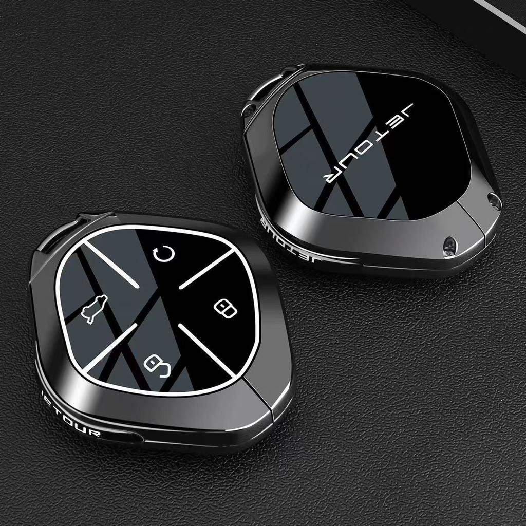 Zinc Alloy Car Key Fob Cover for Chery JETOUR Dashing IDM Shanhai L6 2026 Remote Key Fob Case Full Protector Shell Accessories