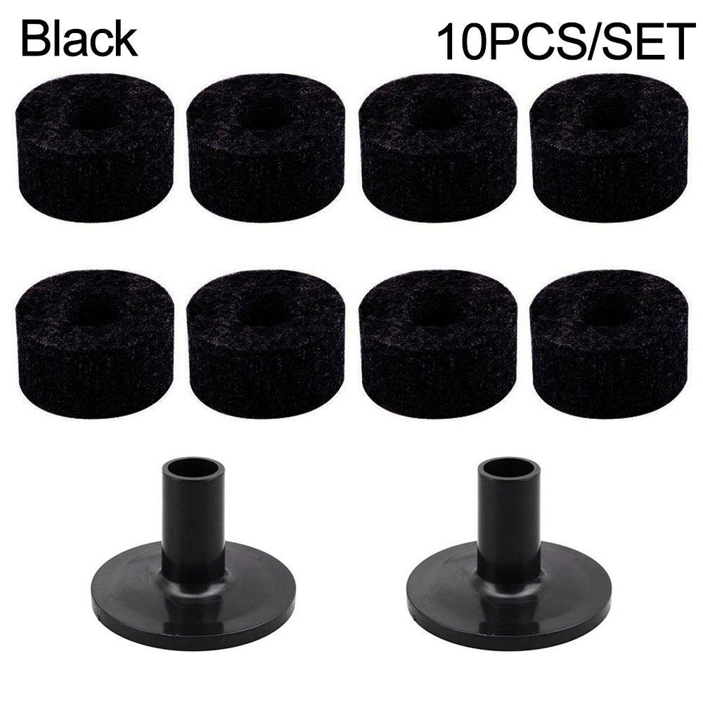 4cm Felt Washer Bass Drum Silencer Felt Strap Button Felt Pads Cymbal Hi-Hat Washer Cymbal Sleeves