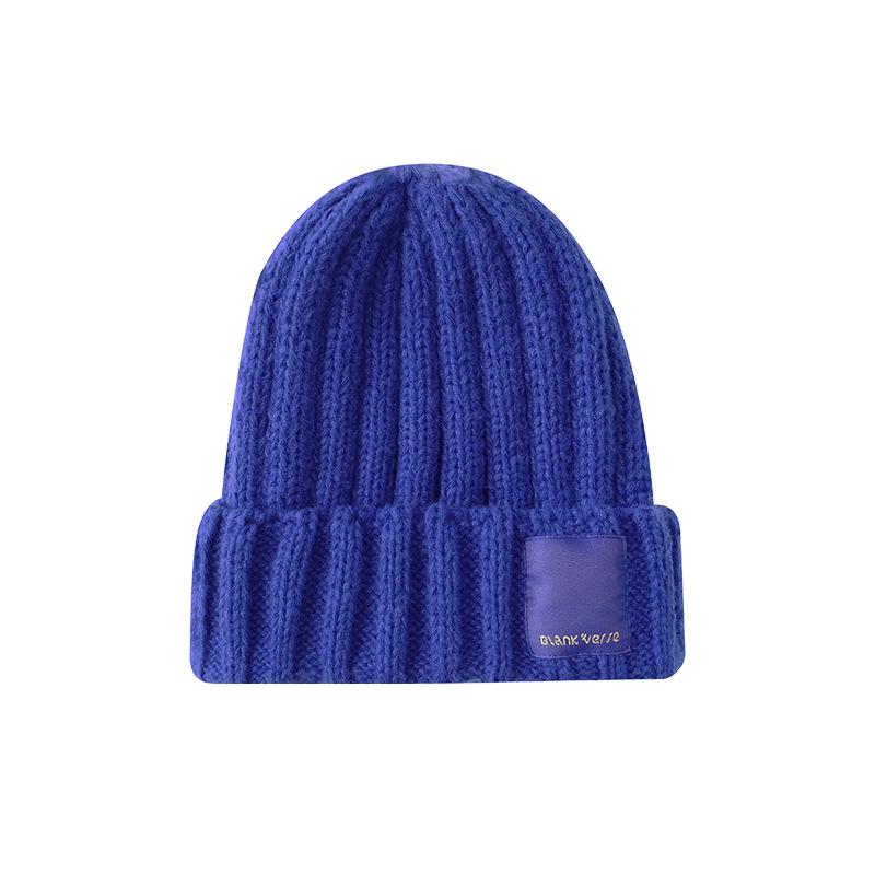 Корейская версия прямой вязаной шапки из дынной кожуры, дети показывают свои лица, молодые студенты, осенне-зимняя универсальная модная теплая шерстяная шапка пара