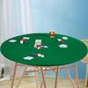 Felt Card Table Game Cover Round Tablecloth Poker Table Cover Game Table Topper Mat Elastic Card Game Table Protector