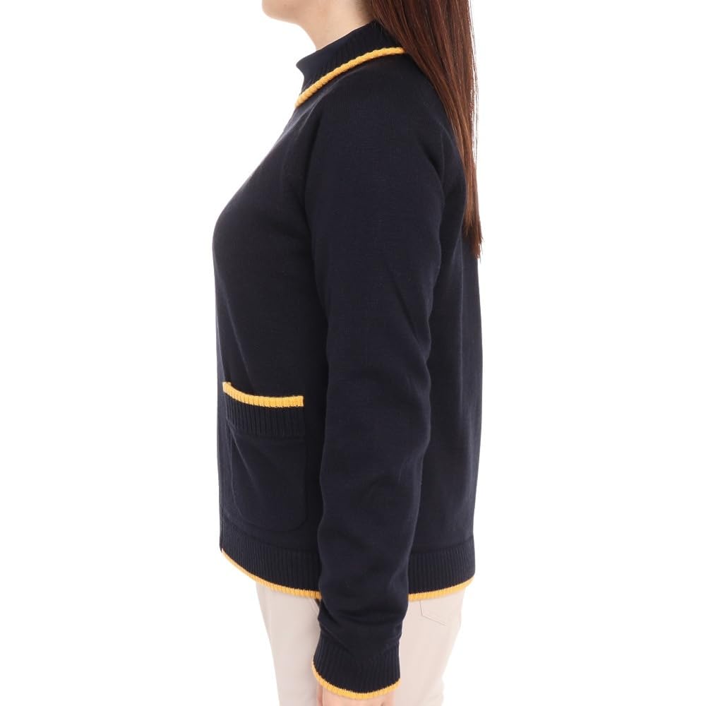 Sweater Windproof Full Zip Knit Blouson Warm Golf MGWWJL02 NV00 [Munsingwear] Women's (Navy)