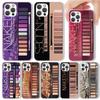 Чехол для телефона Glam Makeup Eye Shadow Box для Apple iPhone 16 15 14 13 12 11 Pro Max Mini XS XR X 7 Plus 8 + SE с мягким силиконовым принтом