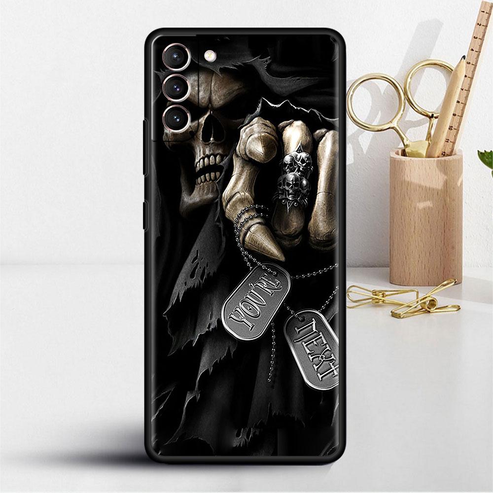 Ретро Череп Бабочка Мягкий Чехол Для Samsung Galaxy S22 S20 S21 FE S10 Note 20 Ultra 10 S23 Plus S8 Чехол-Оболочка Для Телефона