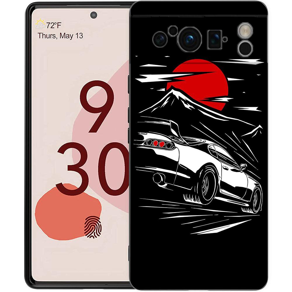 JDM Car Phone Case Cover for Google Pixel 8 7 6 7A 6A Pro 5G Shockproof Silicone Soft 8 Pro 5G Shell Capas Coque Cases Bags TPU