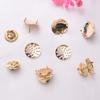 10pcs 14K Gold Bag Color-Preserving Lotus Pod Net Holder Brooch Accessories Net Disk Brooch Diy Clothing Clothing Material Accessories Brooch