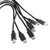 6-в-1 USB 2.0 Type A на 6 USB 5-контактный папа Адаптер-шнур USB на USB 5-контактный Зарядный кабель Эффективный 50 см