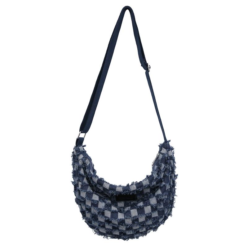 Джинсовая сумка Студенческий класс Пригородная сумка через плечо Женская легкая сумка через плечо Сумка подмышками