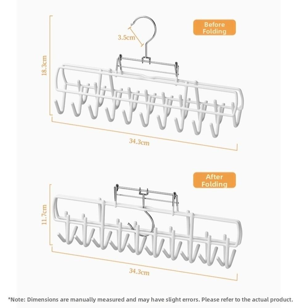 Space Saving 20-hook Hanger Foldable Bra Hanger New Underwear Hanger Wardrobe Organization