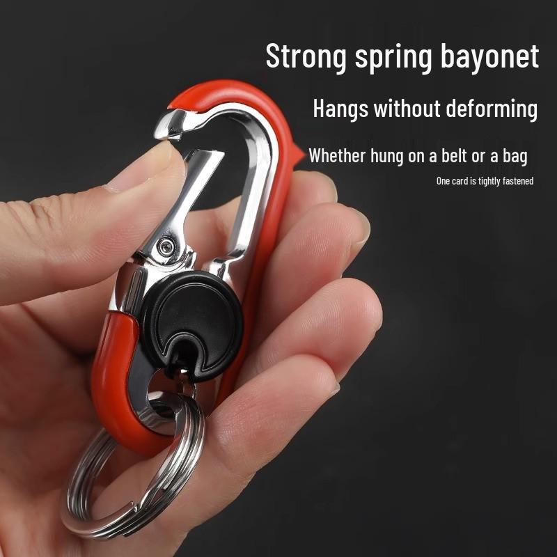 Elegant Multifunctional Metal Keychain for Car and Home