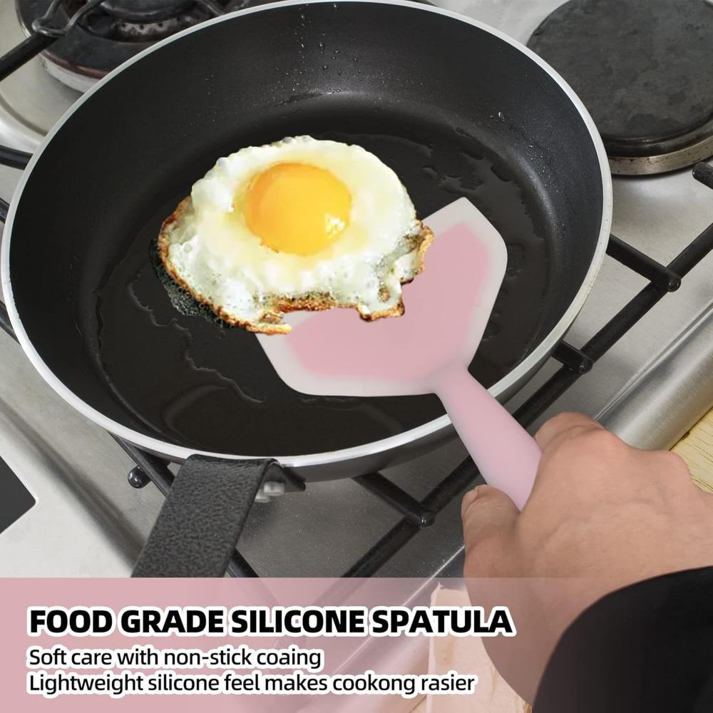 1 шт. силиконовая лопатка премиум-класса - антипригарная, термостойкая лопатка для приготовления яиц и блинов