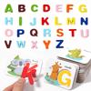 Набор карточек с алфавитом 26 шт. Набор карточек с алфавитом - Обучающий пазл с буквами для раннего обучения, Игра на когнитивную память
