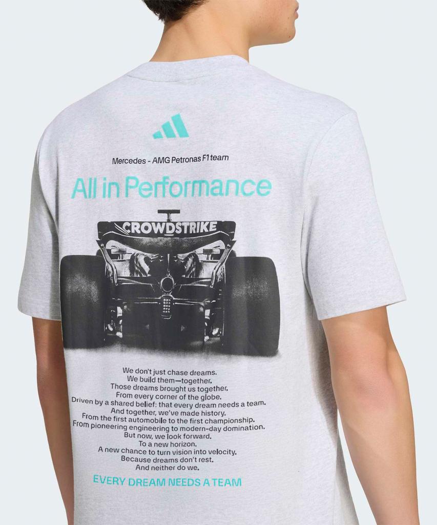 adidas Графическая футболка команды Mercedes-Amg Petronas F1 - Светло-серый / Hy8001