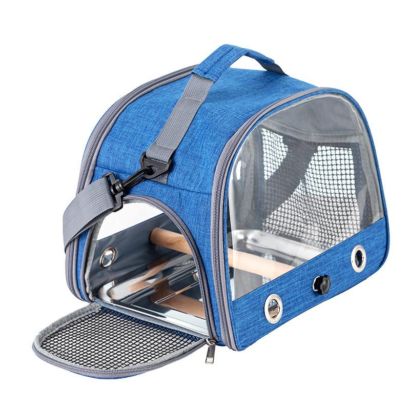 Portable Waterproof Bird & Small Pet Carrier: Foldable Bag for Hamsters, Parrots, Pigeons, Mynas, and Cockatiels.