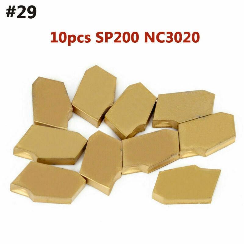 Долговечные твердосплавные пластины Режущая кромка Токарный инструмент Набор 10 шт.