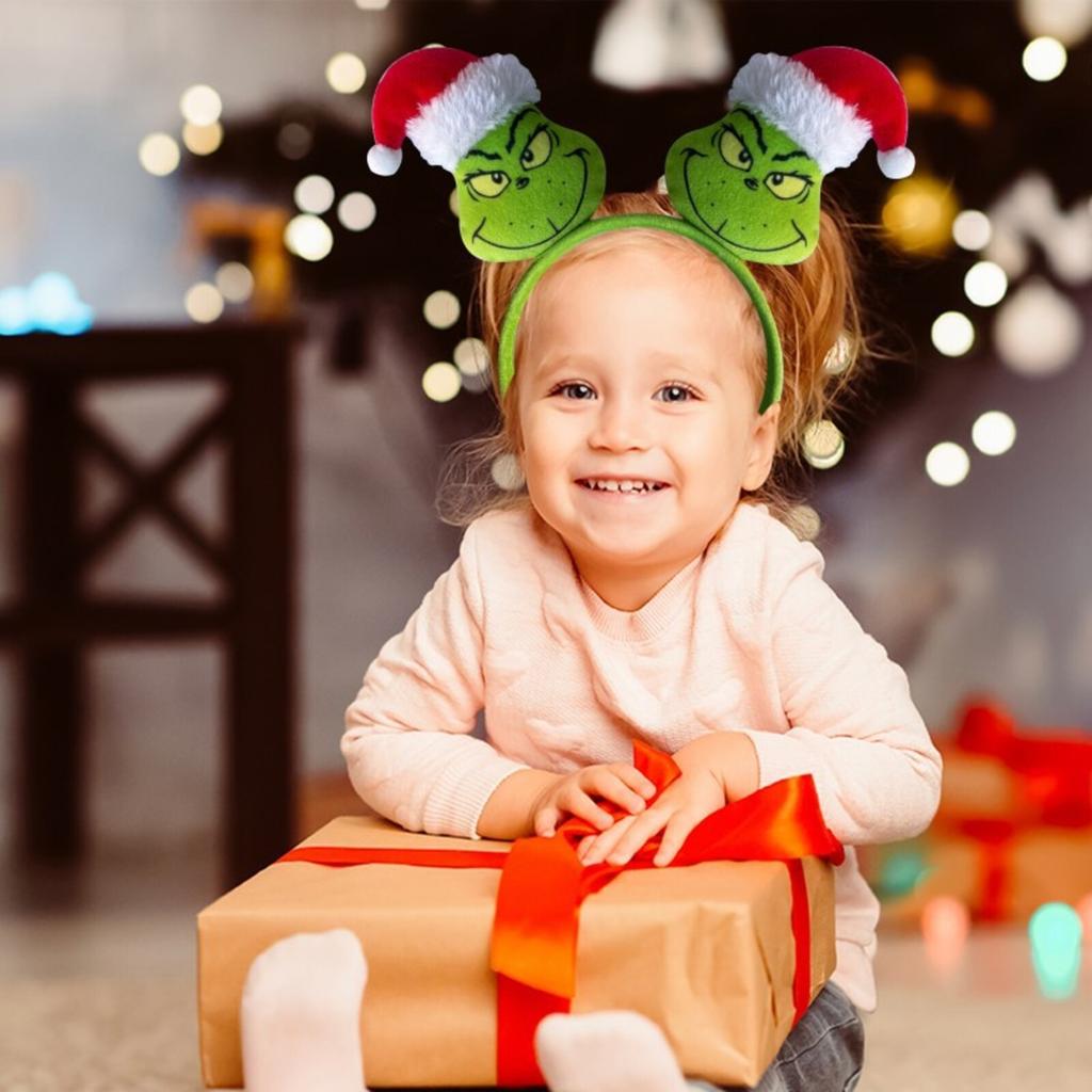 Рождественский нарядный ободок Рождественская вечеринка Детский ободок Нарядный ободок с ушками