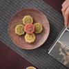 Китайская дзен-тарелка для фруктов и закусок из грецкого ореха